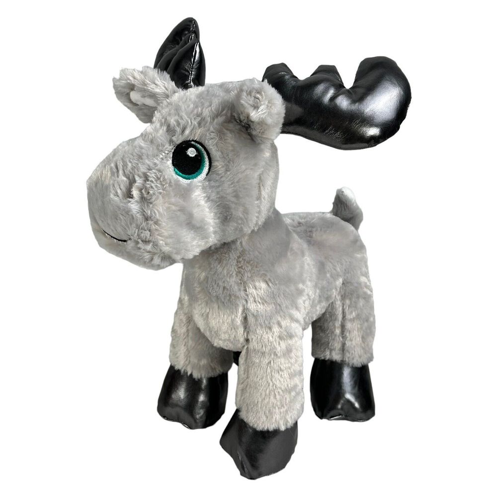Build A Bear Grey Gust Moose Plush Stuffed Animal Silver Reindeer Christmas 16”
